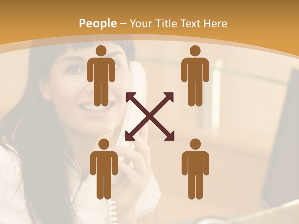 Happy Office Beautiful PowerPoint Template