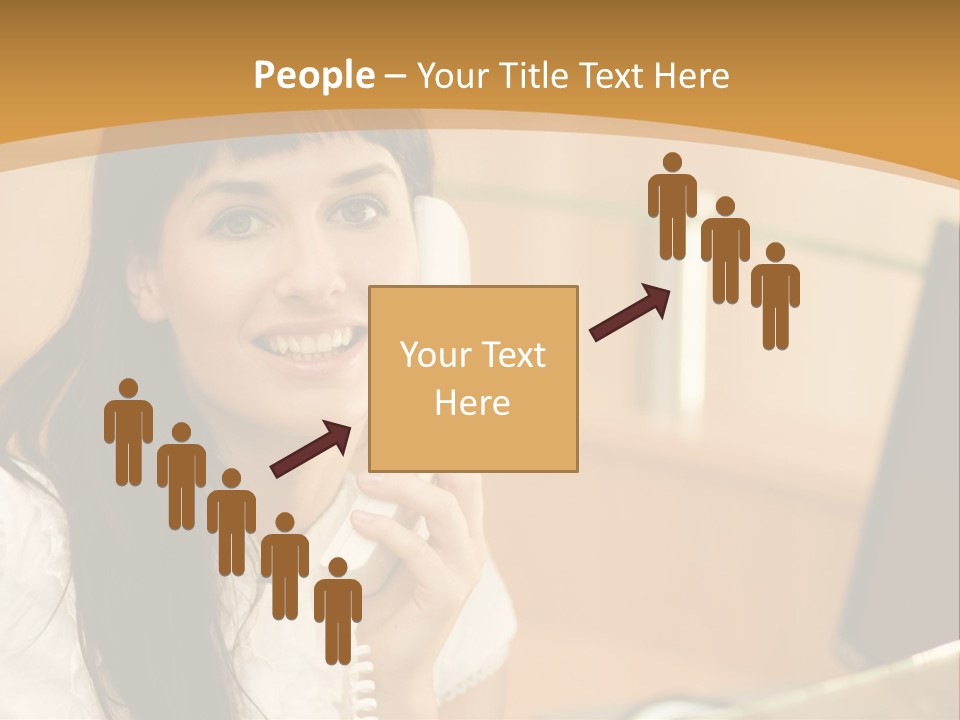 Happy Office Beautiful PowerPoint Template