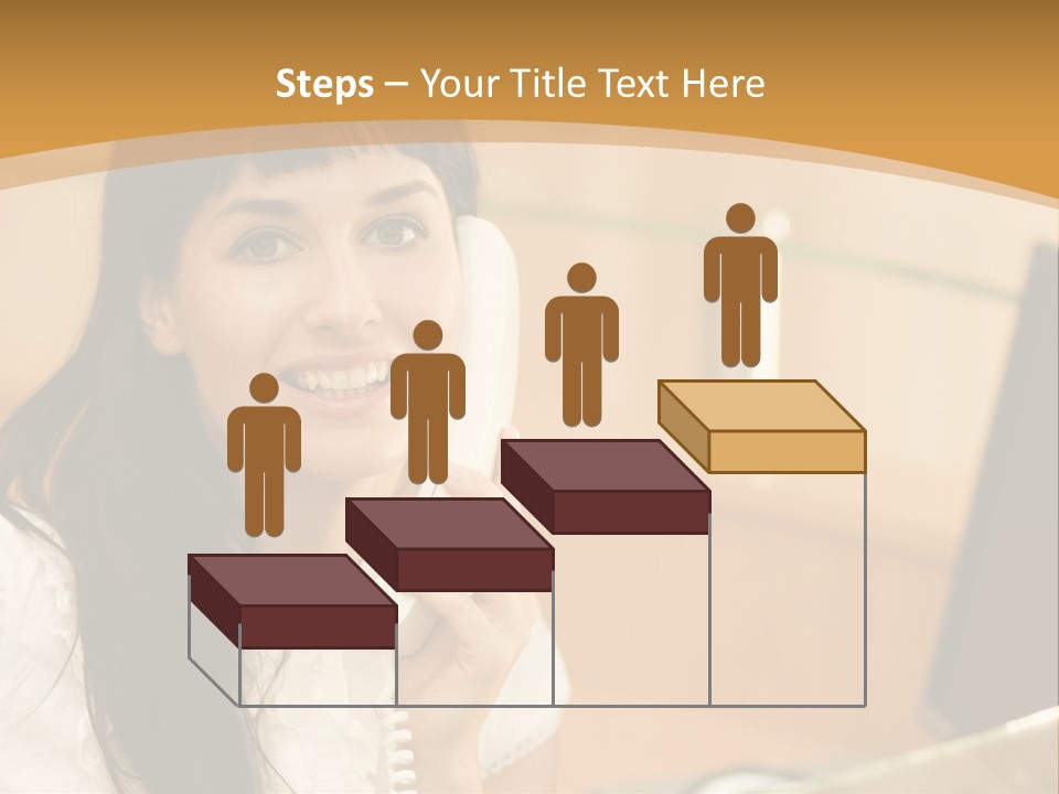 Happy Office Beautiful PowerPoint Template