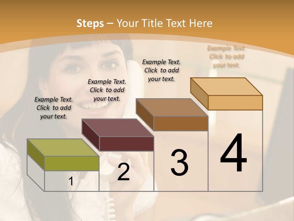 Happy Office Beautiful PowerPoint Template