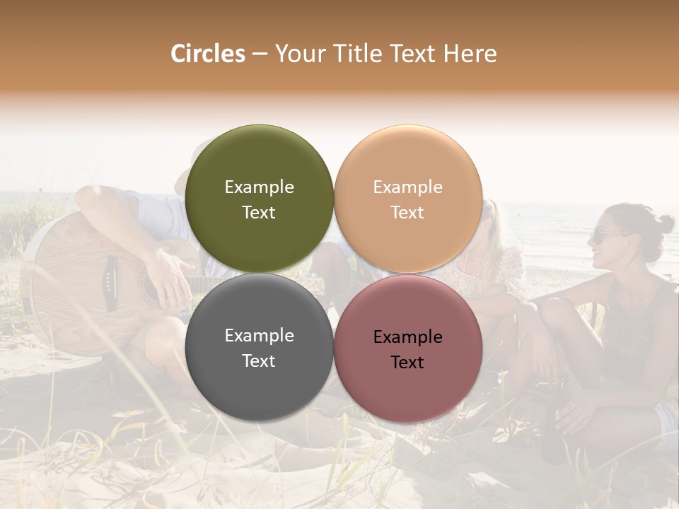 Single Coastal Sunset PowerPoint Template