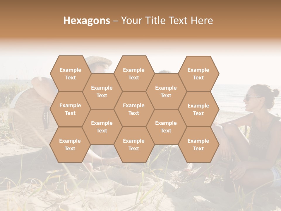Single Coastal Sunset PowerPoint Template