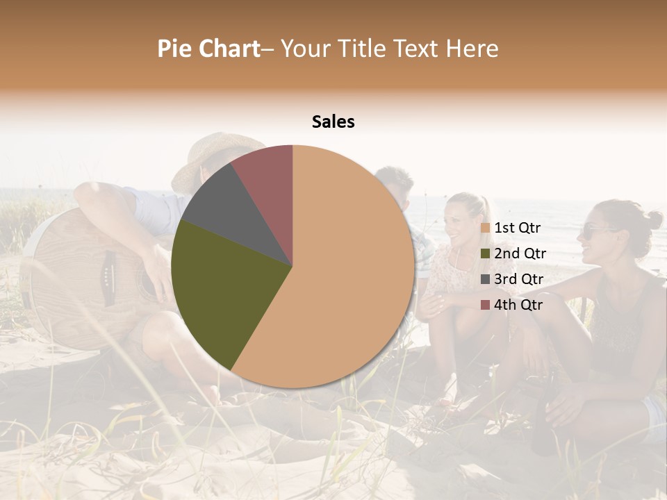 Single Coastal Sunset PowerPoint Template