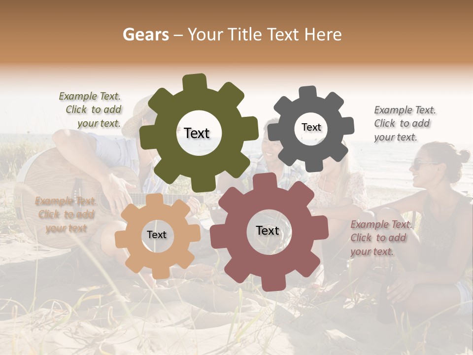 Single Coastal Sunset PowerPoint Template