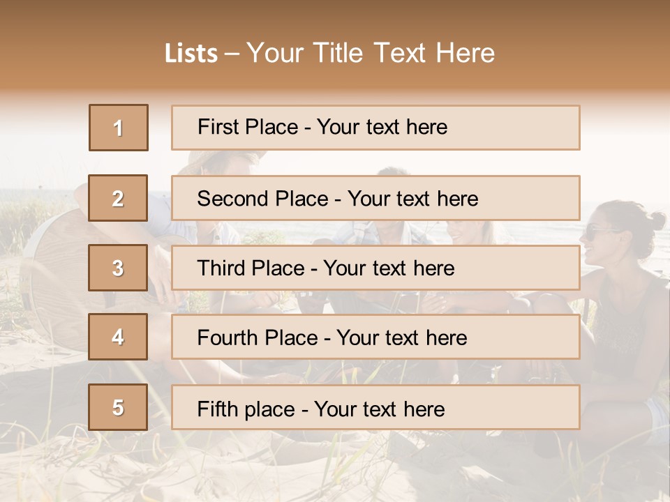 Single Coastal Sunset PowerPoint Template