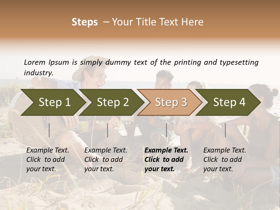 Single Coastal Sunset PowerPoint Template