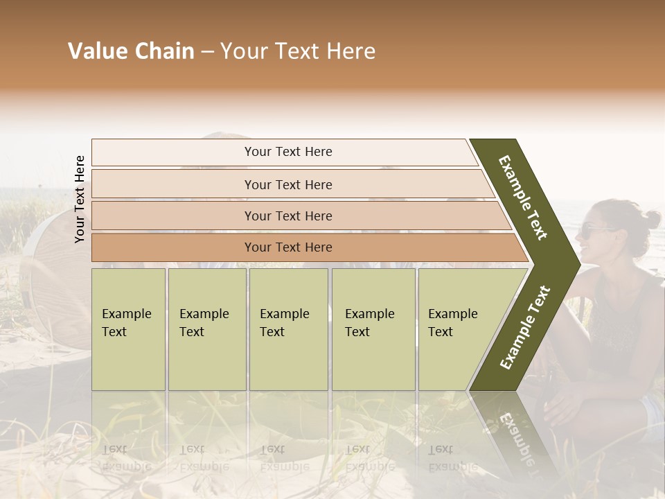 Single Coastal Sunset PowerPoint Template