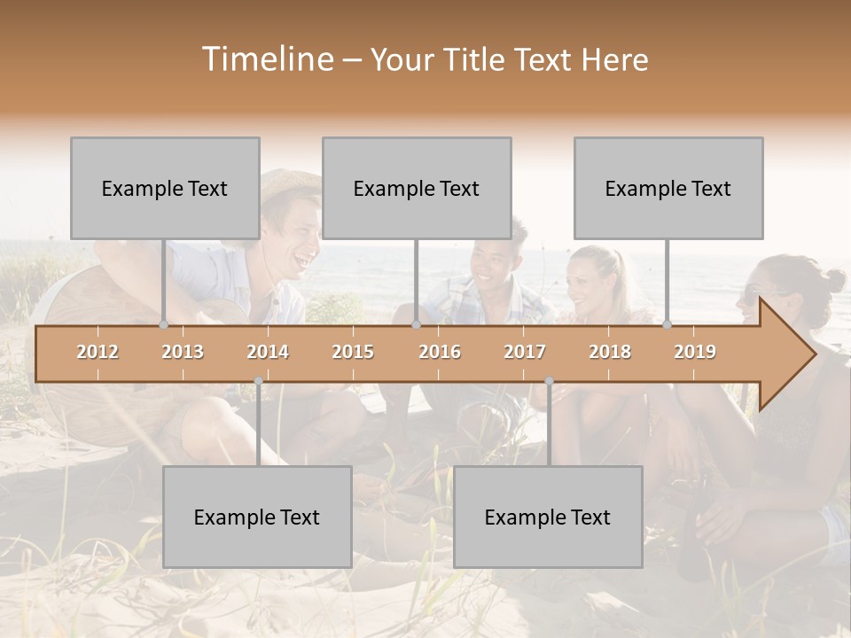 Single Coastal Sunset PowerPoint Template