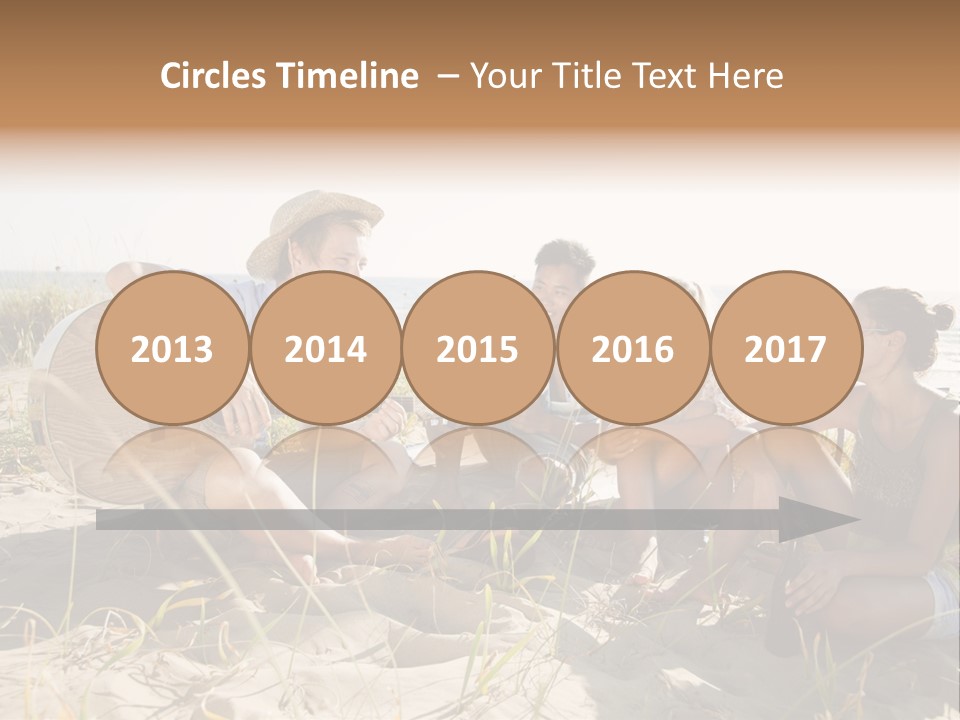 Single Coastal Sunset PowerPoint Template