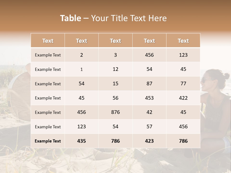 Single Coastal Sunset PowerPoint Template