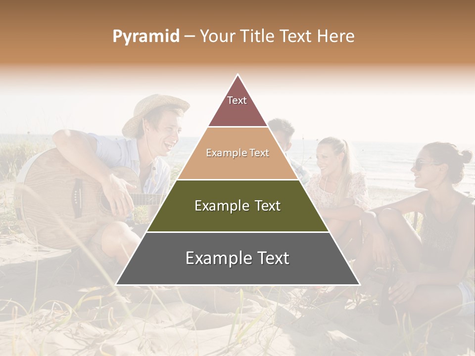 Single Coastal Sunset PowerPoint Template