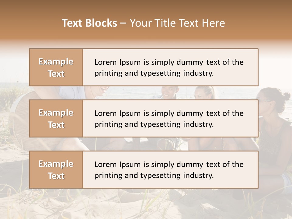 Single Coastal Sunset PowerPoint Template