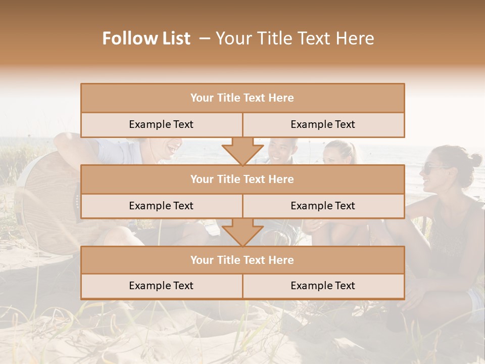 Single Coastal Sunset PowerPoint Template