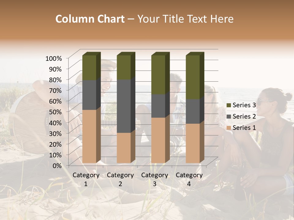 Single Coastal Sunset PowerPoint Template
