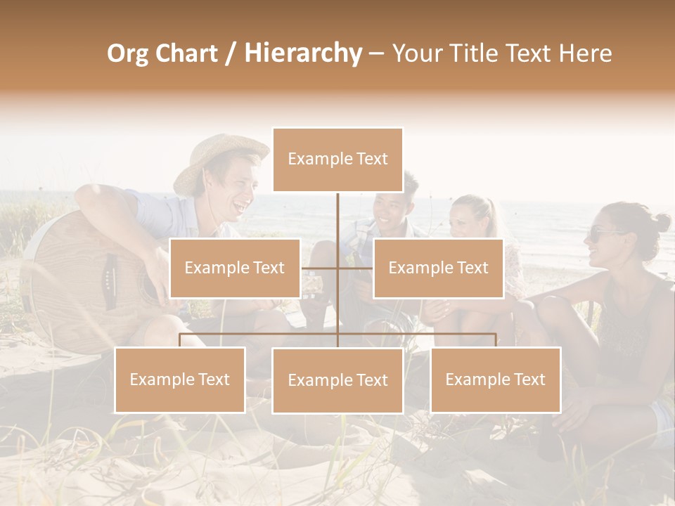 Single Coastal Sunset PowerPoint Template