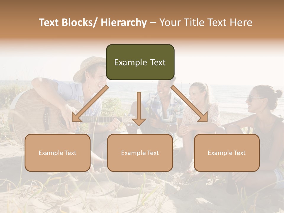 Single Coastal Sunset PowerPoint Template