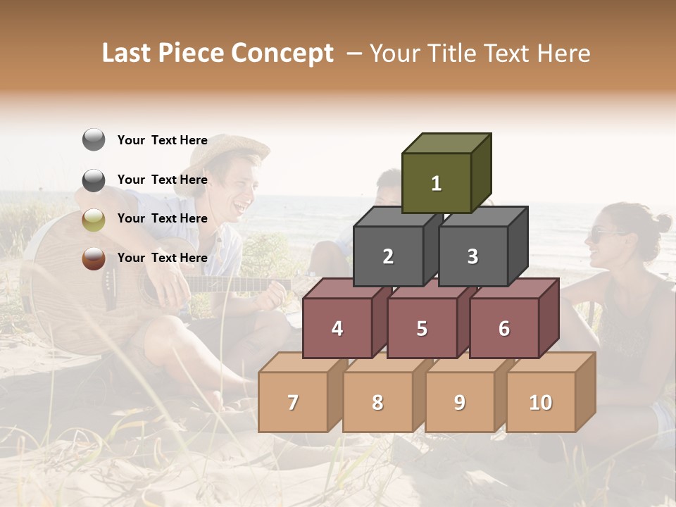 Single Coastal Sunset PowerPoint Template