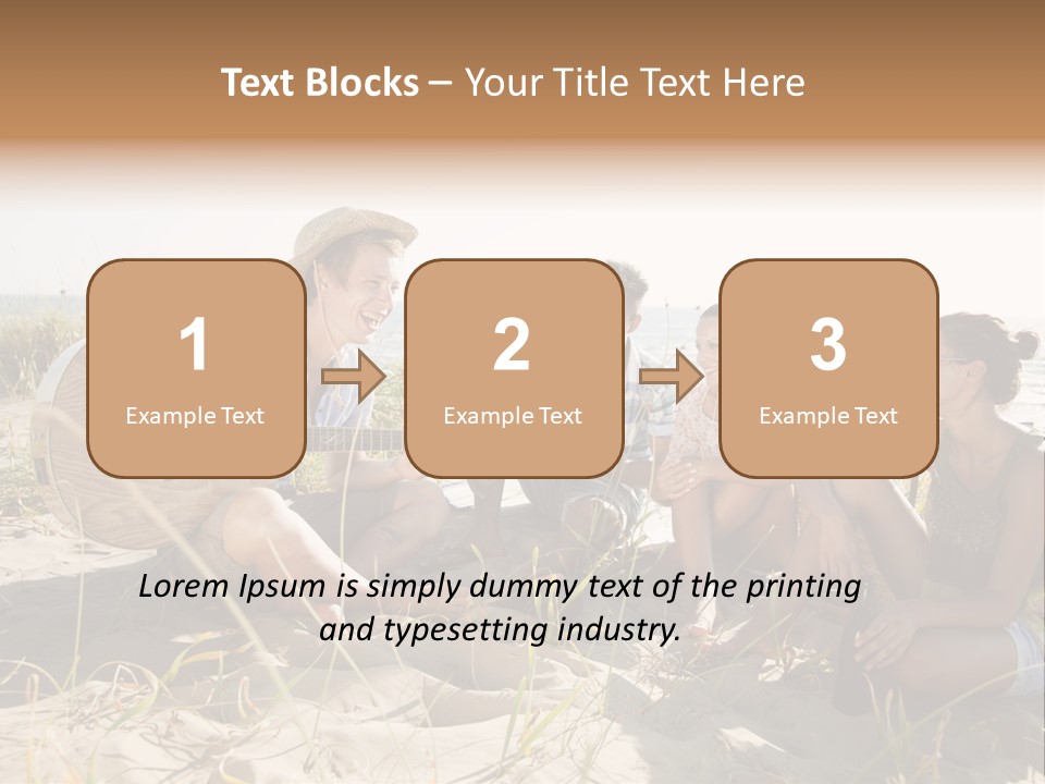 Single Coastal Sunset PowerPoint Template