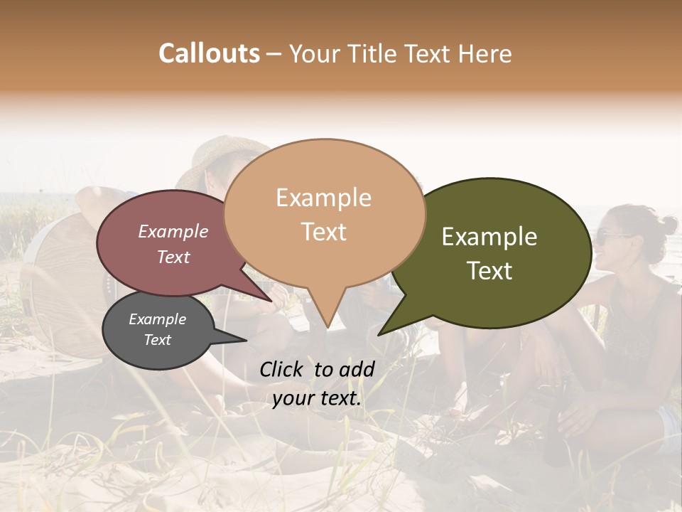 Single Coastal Sunset PowerPoint Template