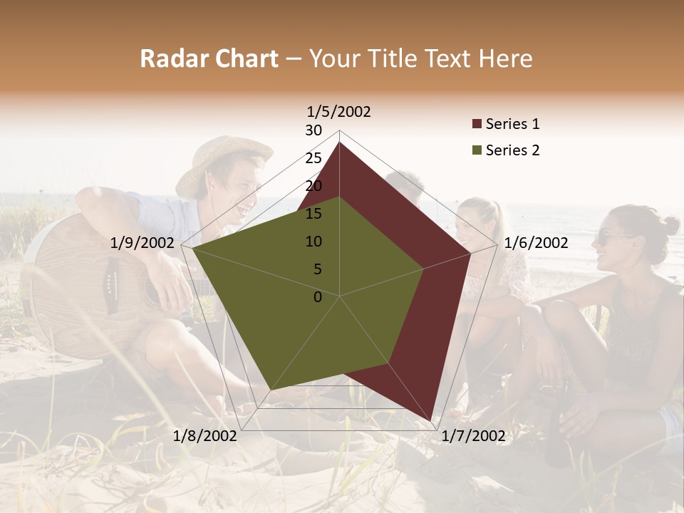 Single Coastal Sunset PowerPoint Template