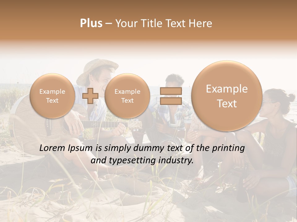 Single Coastal Sunset PowerPoint Template