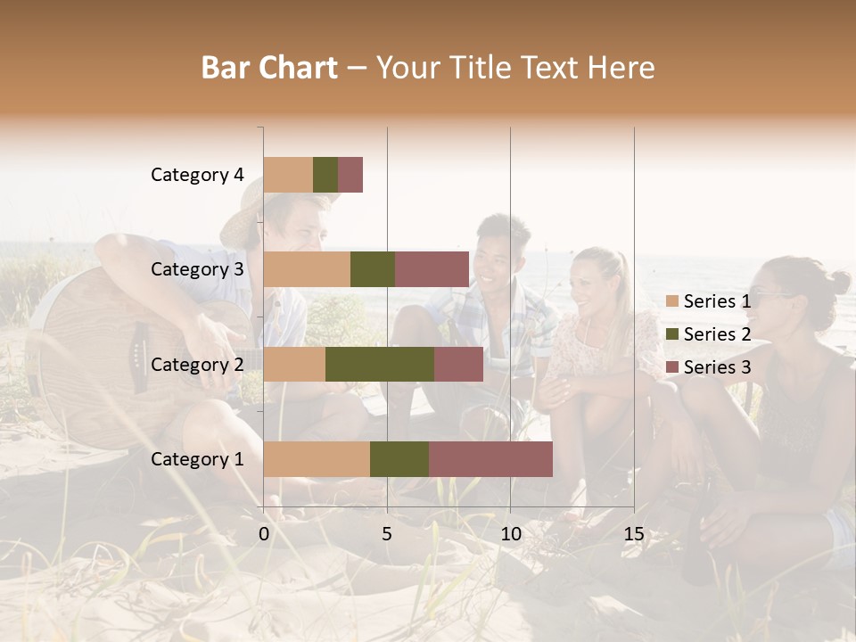 Single Coastal Sunset PowerPoint Template