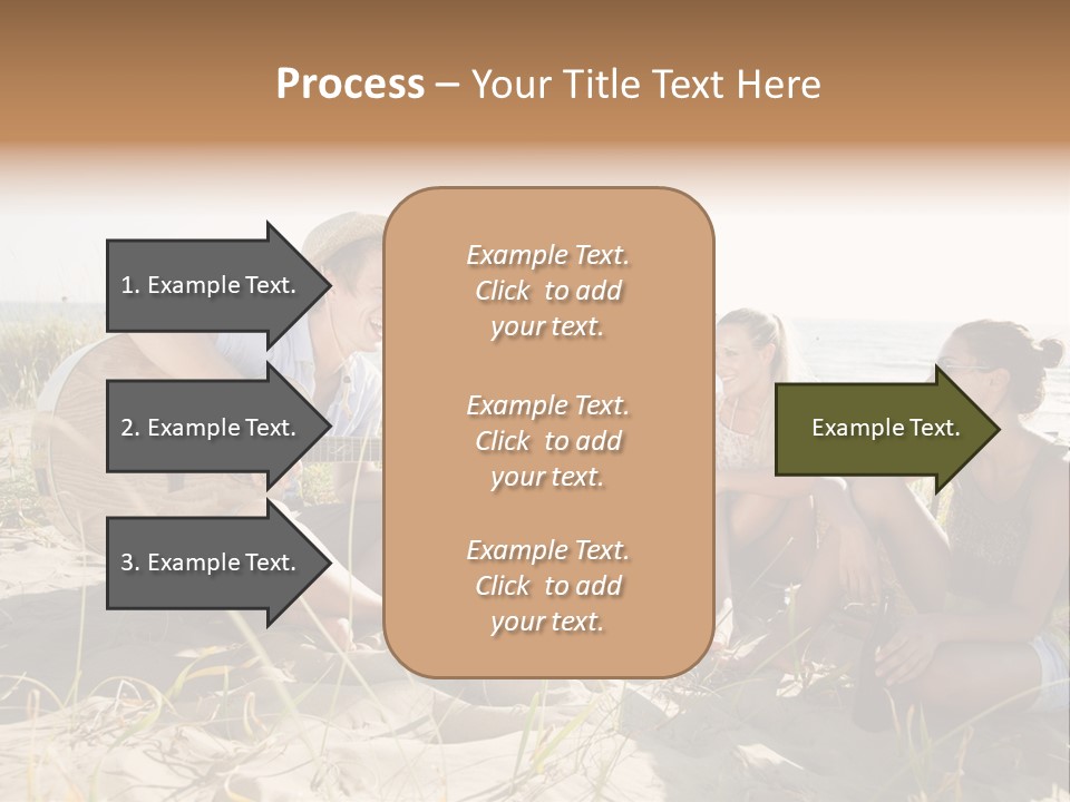 Single Coastal Sunset PowerPoint Template