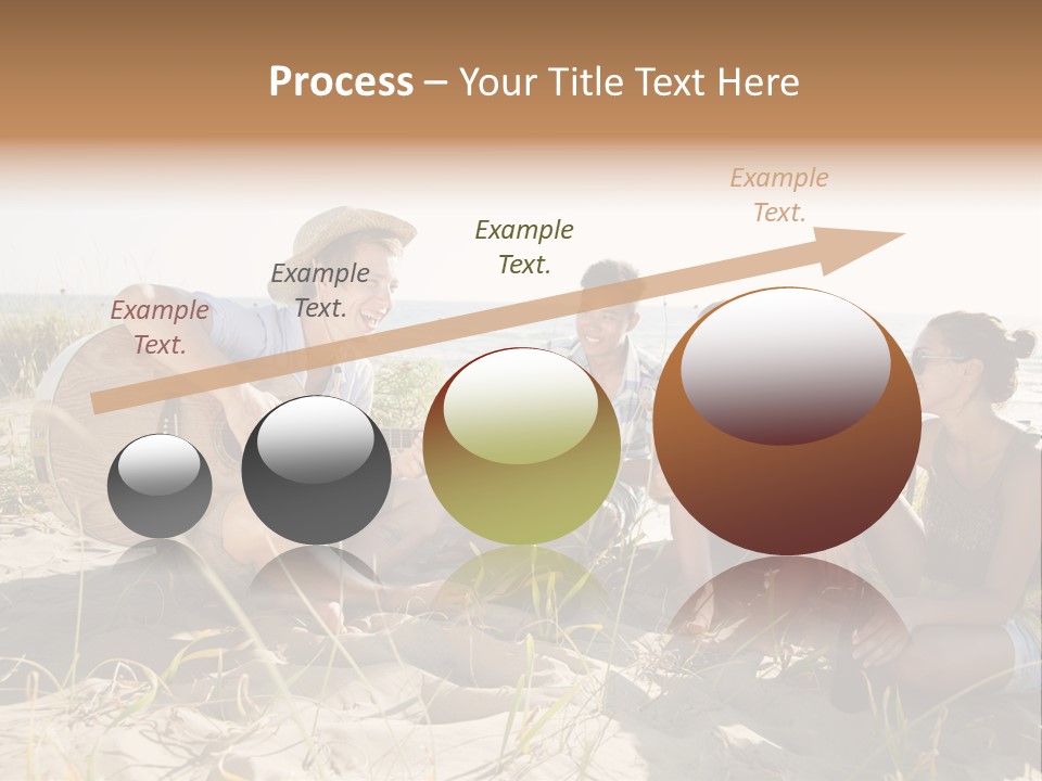 Single Coastal Sunset PowerPoint Template