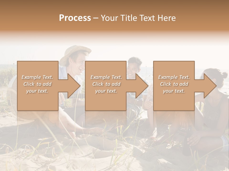 Single Coastal Sunset PowerPoint Template