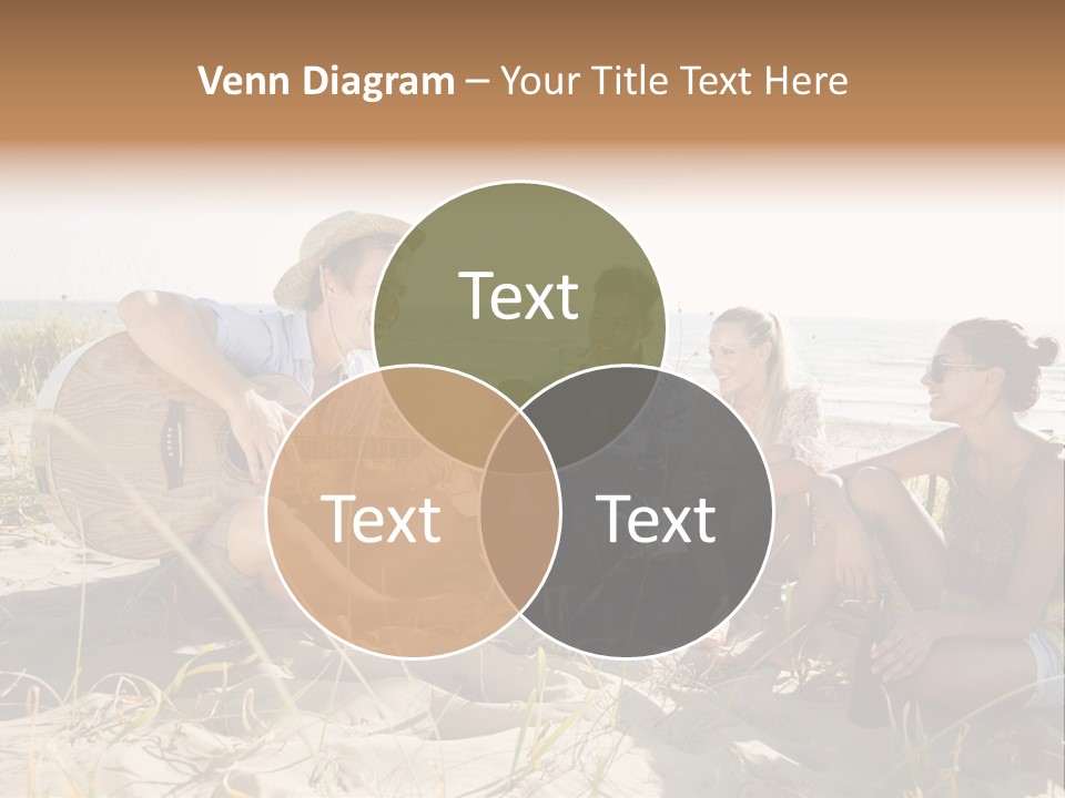 Single Coastal Sunset PowerPoint Template