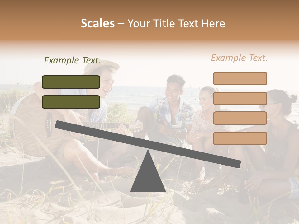 Single Coastal Sunset PowerPoint Template
