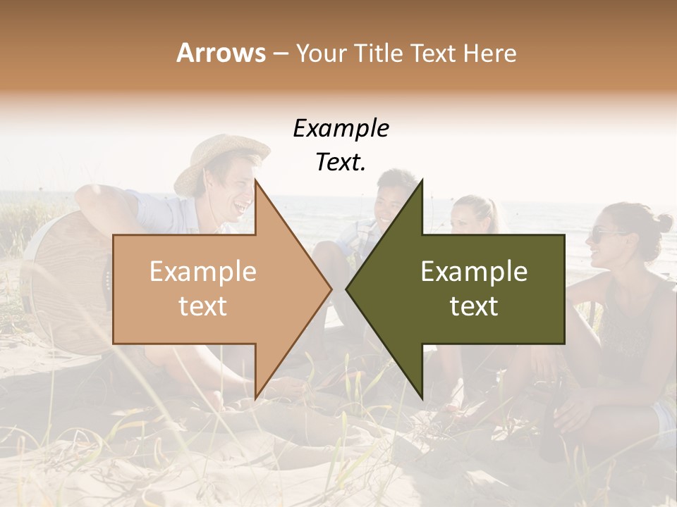 Single Coastal Sunset PowerPoint Template