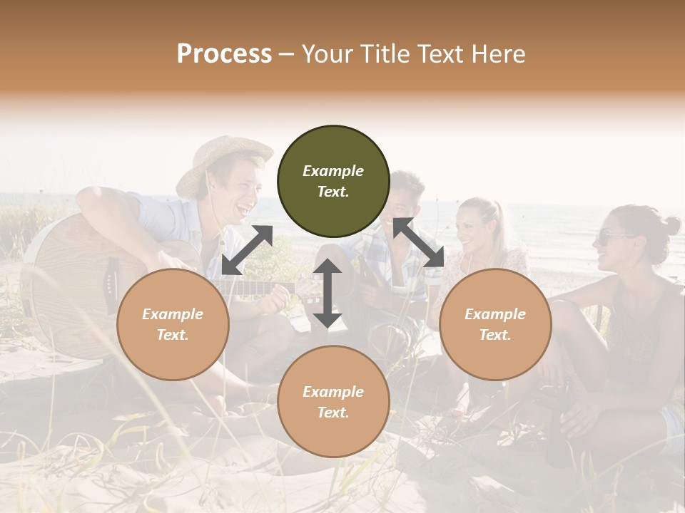 Single Coastal Sunset PowerPoint Template