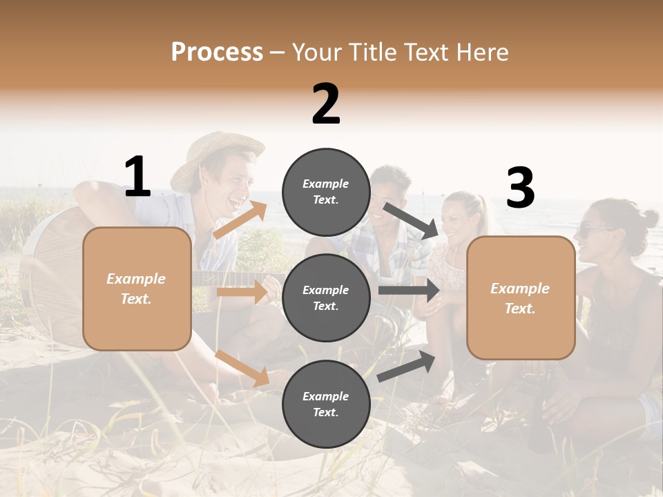 Single Coastal Sunset PowerPoint Template