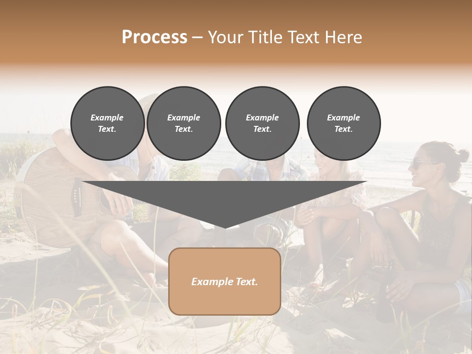 Single Coastal Sunset PowerPoint Template
