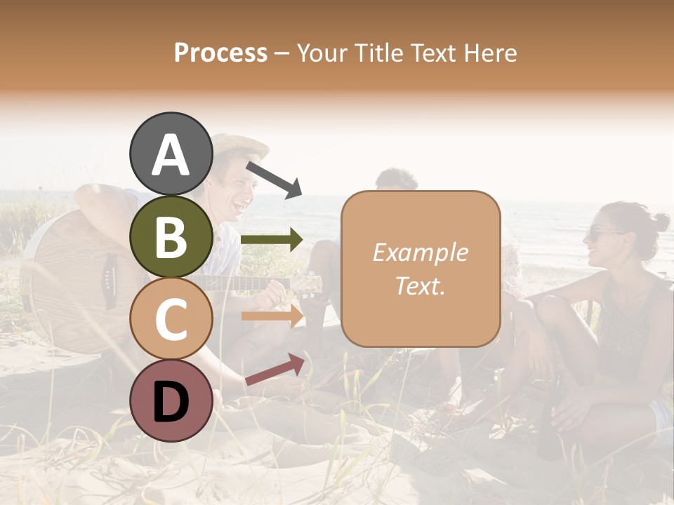 Single Coastal Sunset PowerPoint Template