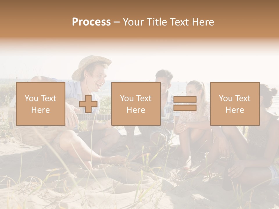 Single Coastal Sunset PowerPoint Template