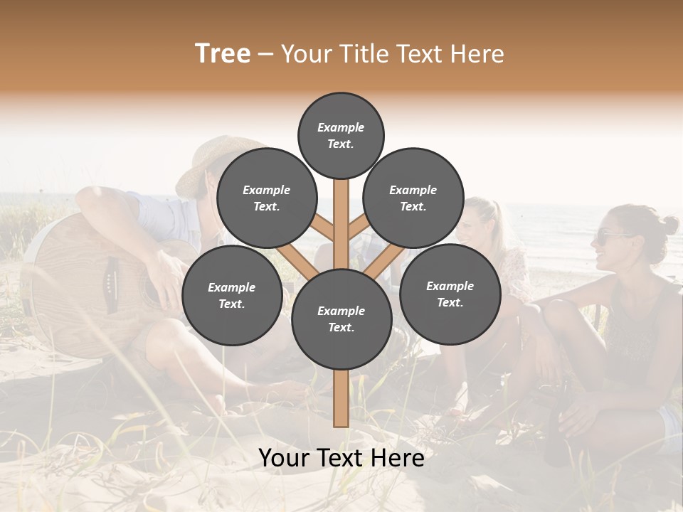 Single Coastal Sunset PowerPoint Template