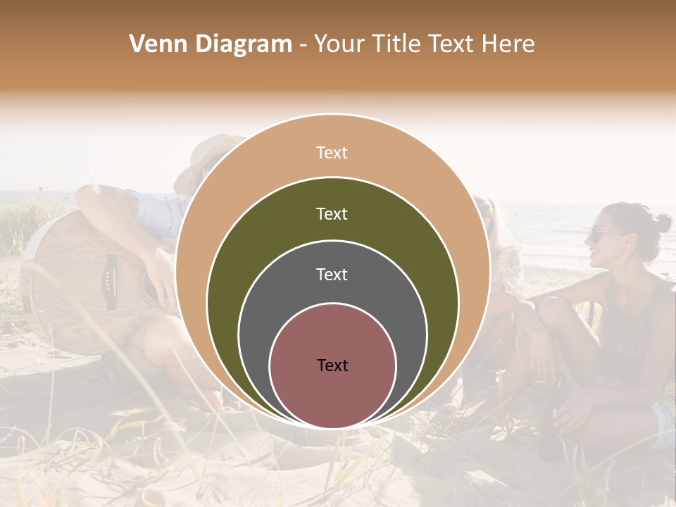 Single Coastal Sunset PowerPoint Template