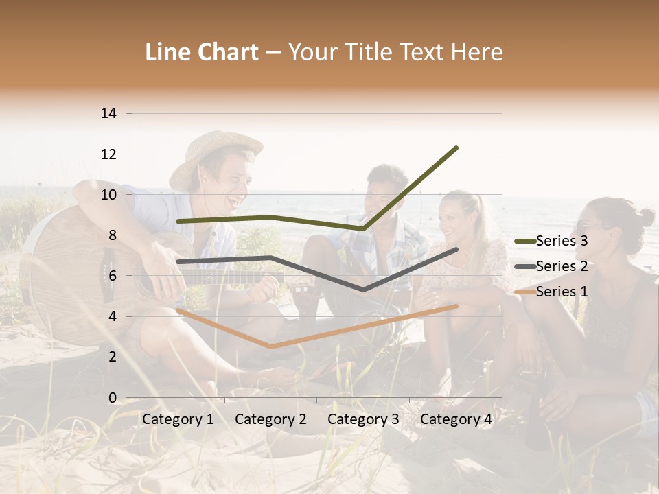 Single Coastal Sunset PowerPoint Template