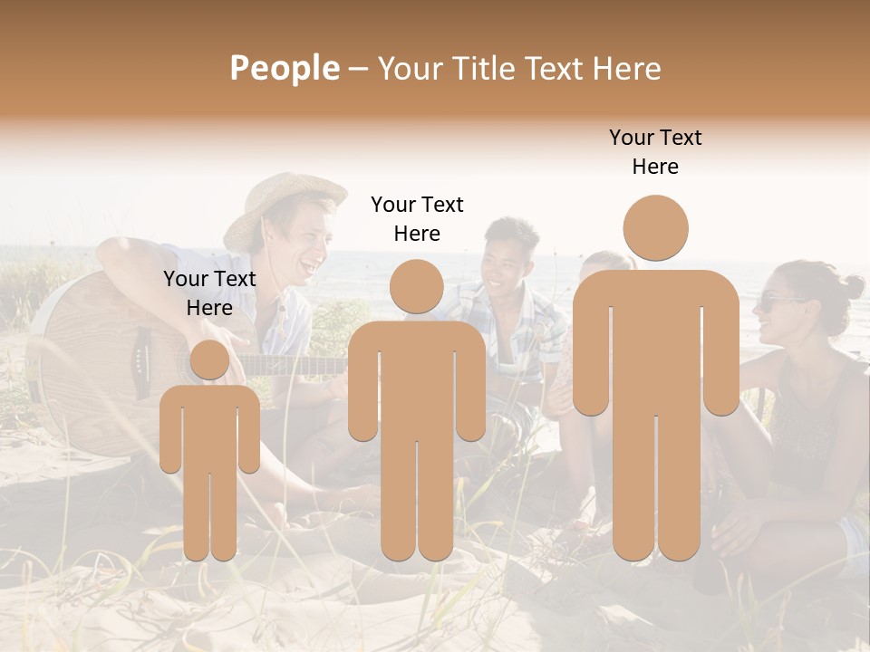 Single Coastal Sunset PowerPoint Template