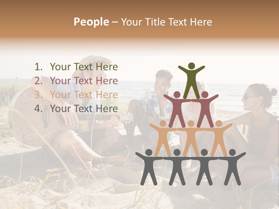 Single Coastal Sunset PowerPoint Template