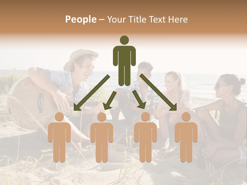 Single Coastal Sunset PowerPoint Template