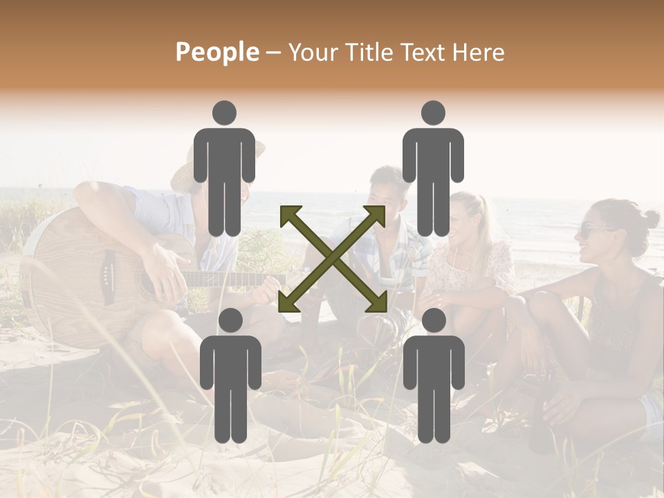 Single Coastal Sunset PowerPoint Template