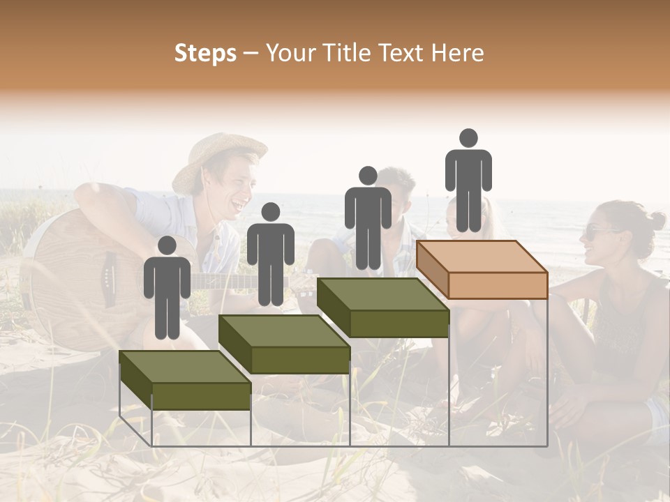 Single Coastal Sunset PowerPoint Template