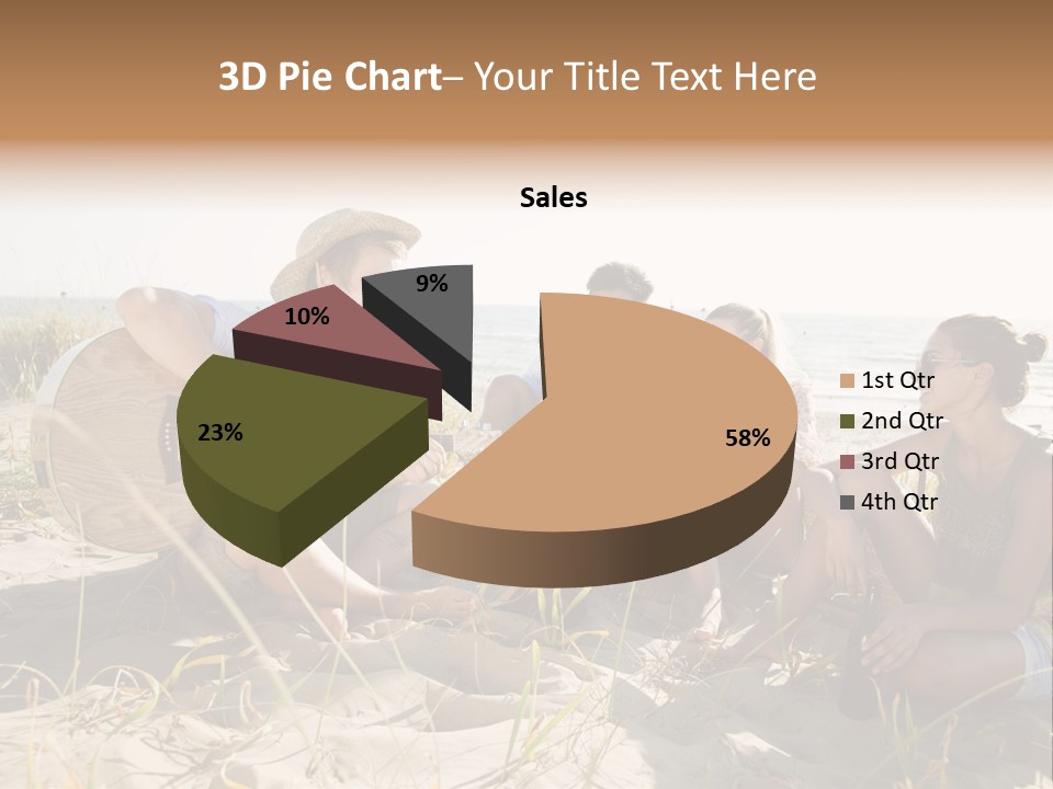 Single Coastal Sunset PowerPoint Template