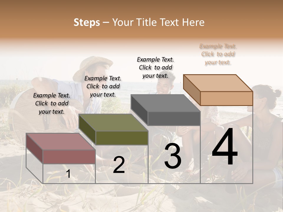 Single Coastal Sunset PowerPoint Template