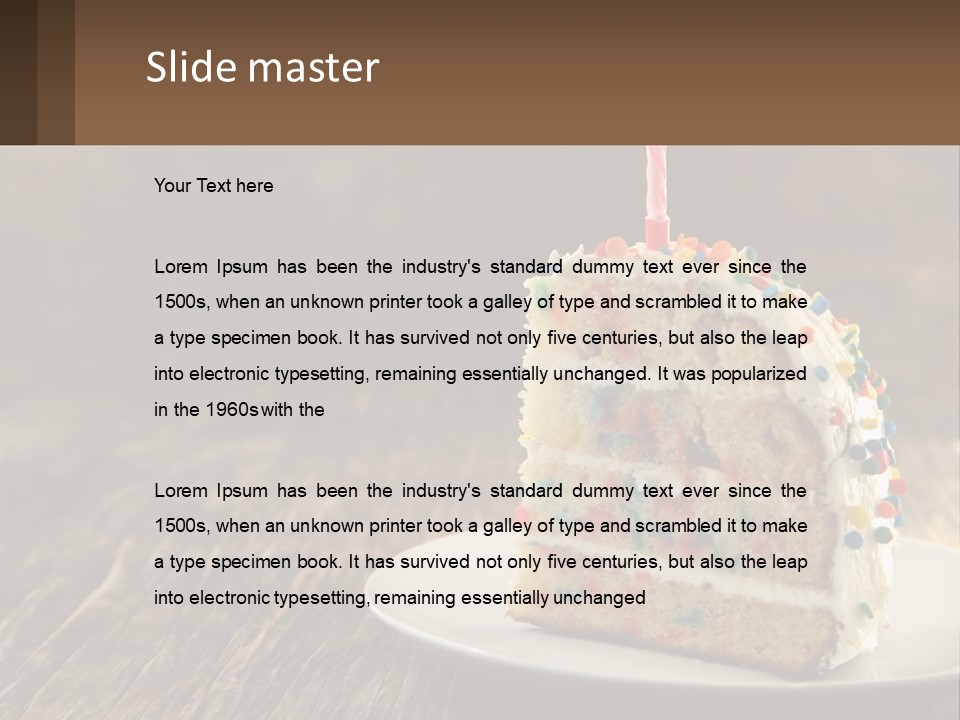 Peaceful Coast Mother PowerPoint Template