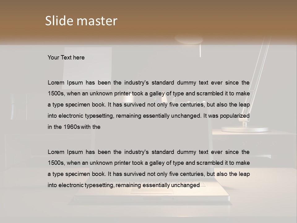 Standing Parent Family PowerPoint Template