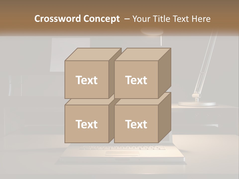 Standing Parent Family PowerPoint Template